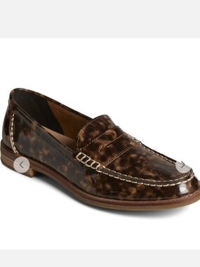 NWT Sperry Seaport Penny Tortoise Leather Loafer Size 10